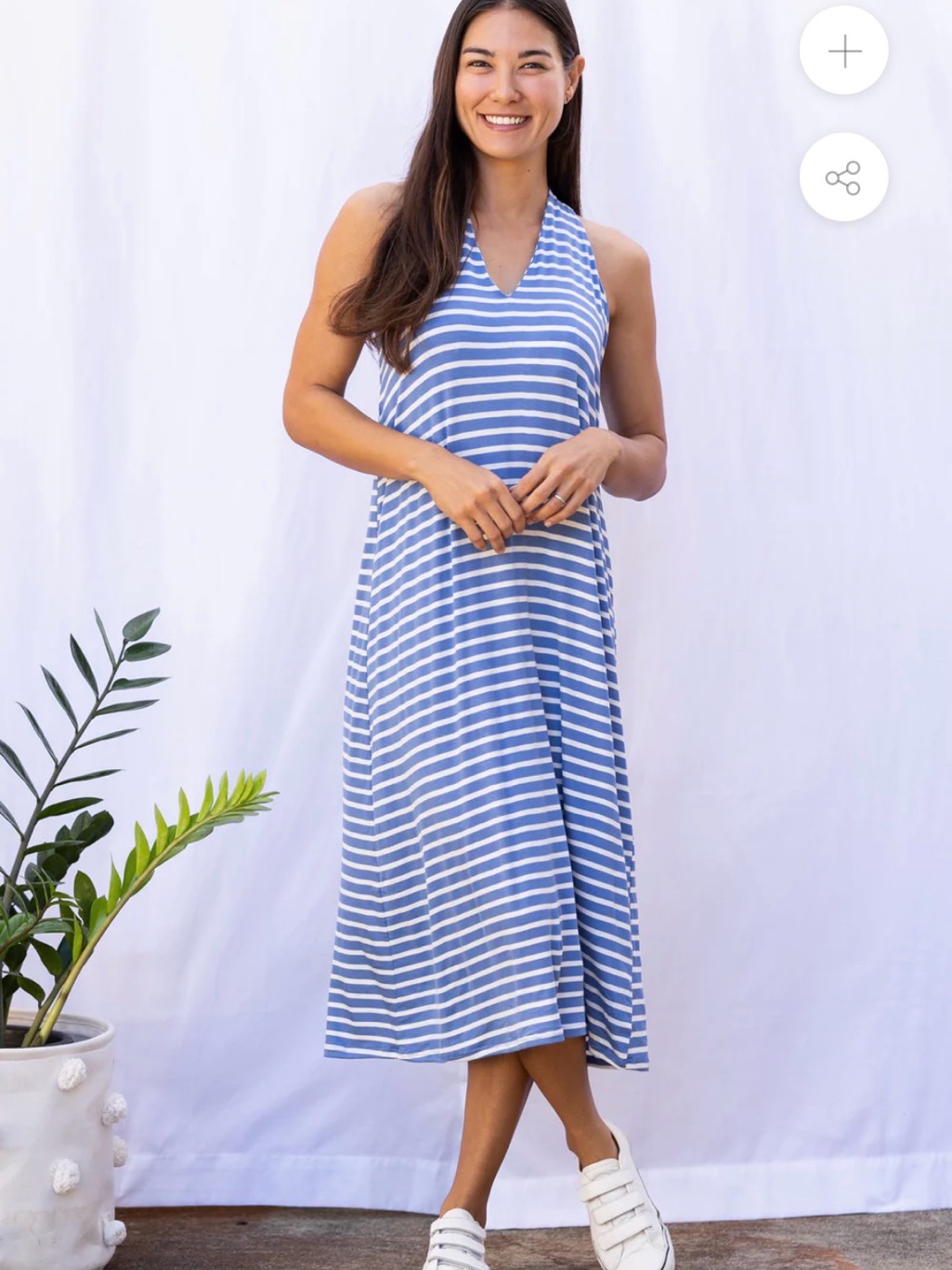 New Ten Tomorrow Lissa Twist Back Midi Dress, Small